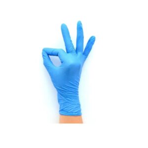 Rękawice niebieskie XS 100szt nitrylowe bezpudrowe EasyCare